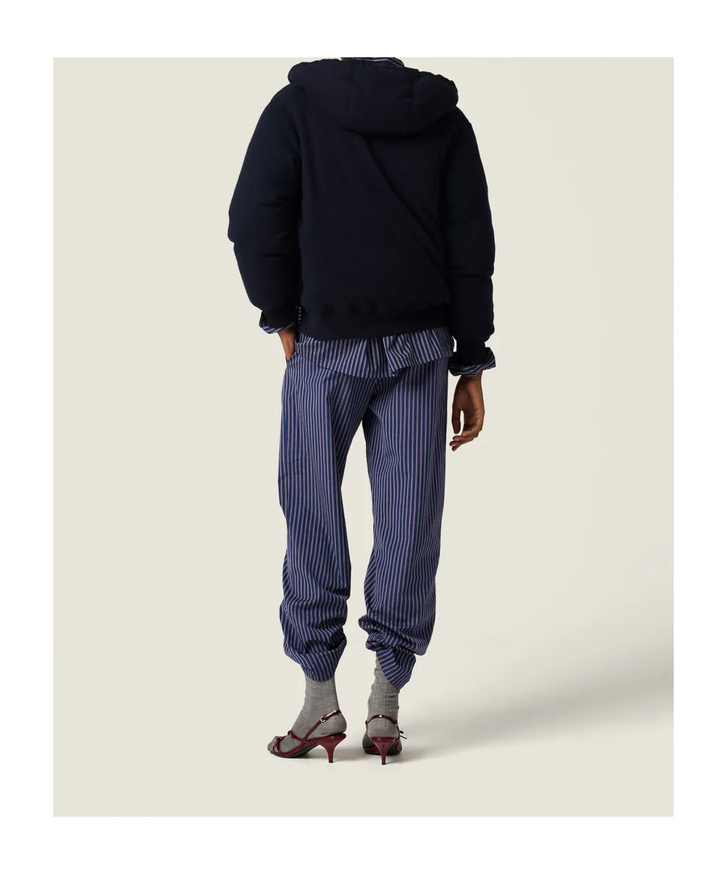 Zip-Up Drawstring Down Jacket