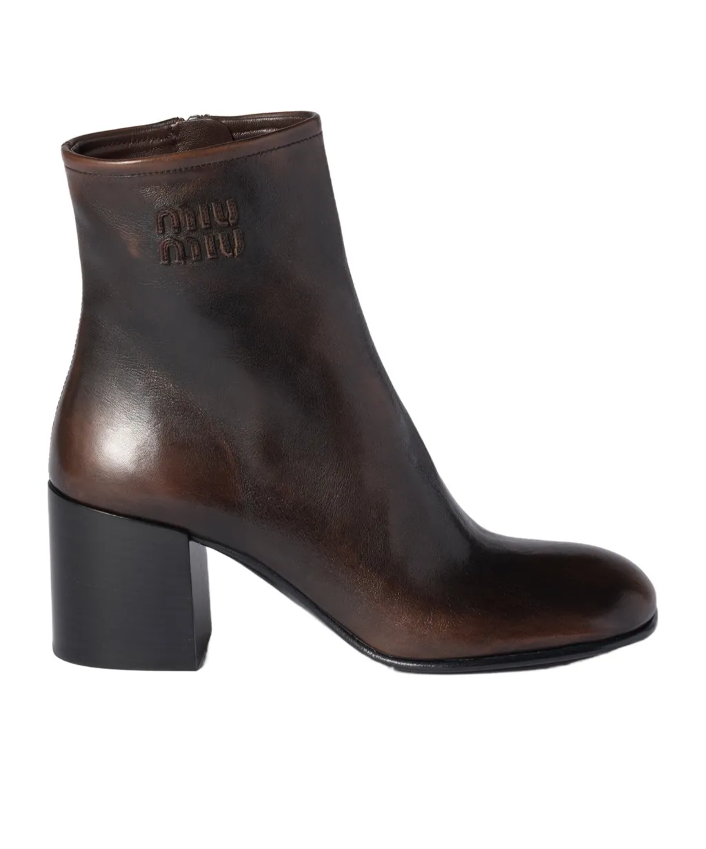 Fumé Calf Booties