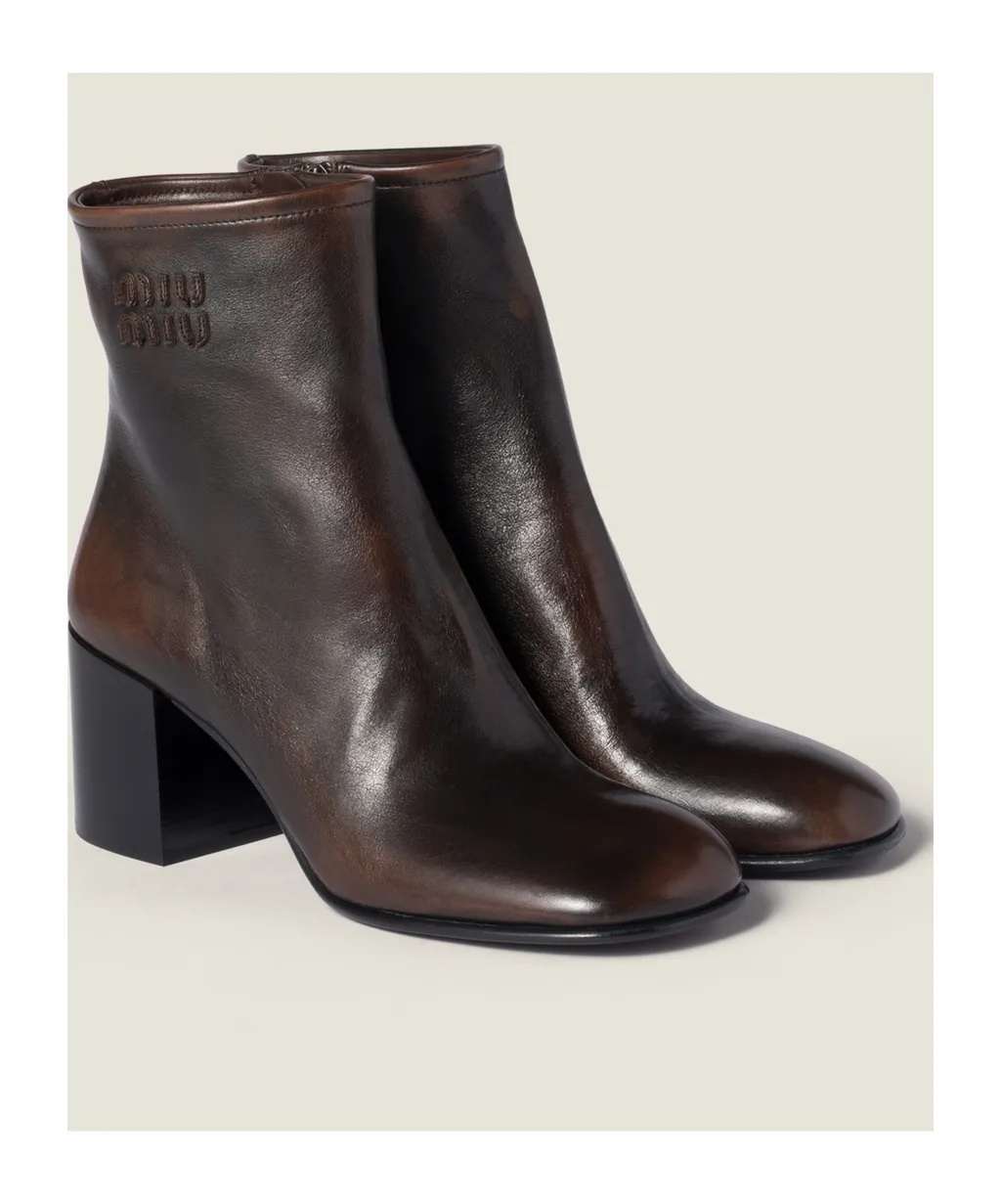 Fumé Calf Booties