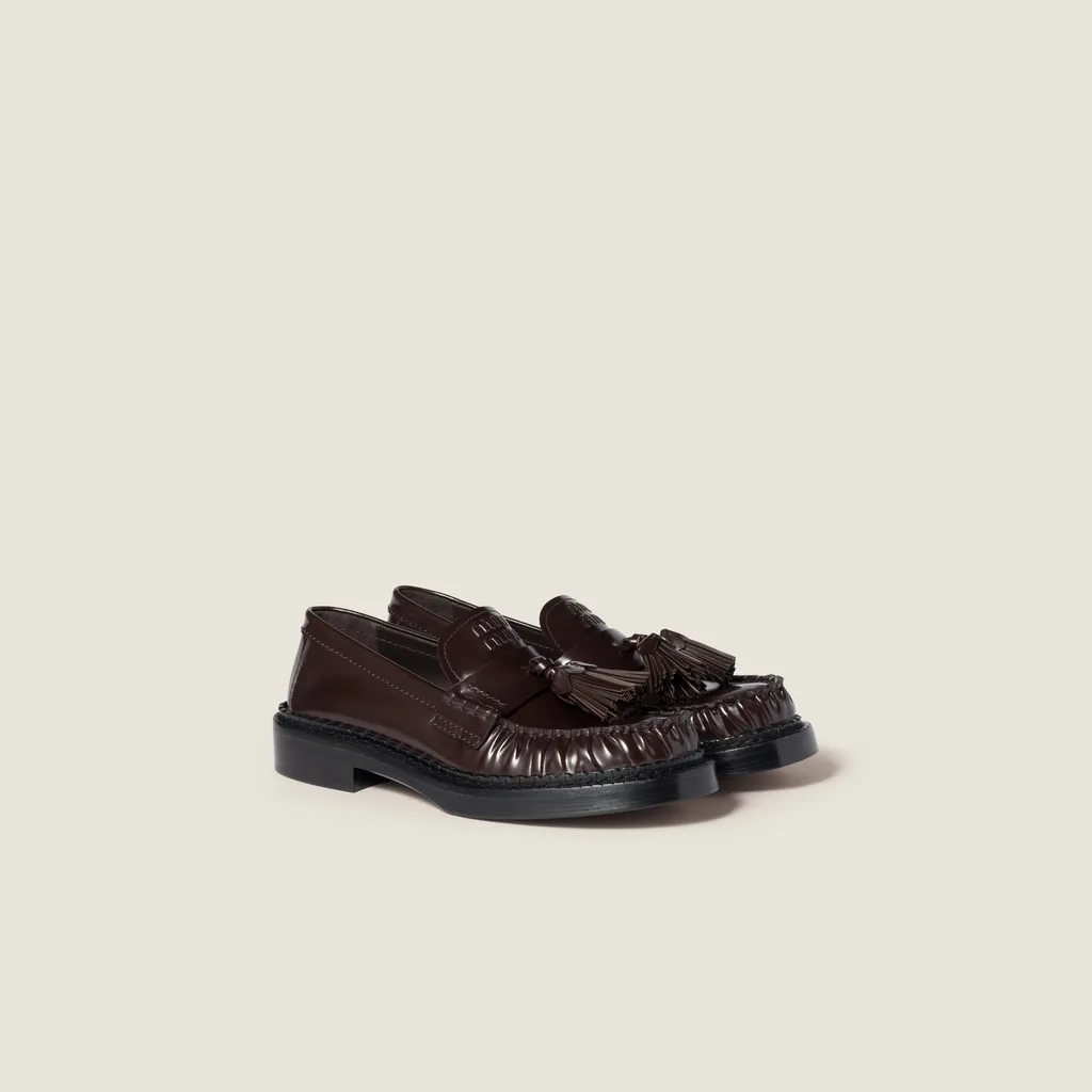 Tassel Loafers In Polished Leather