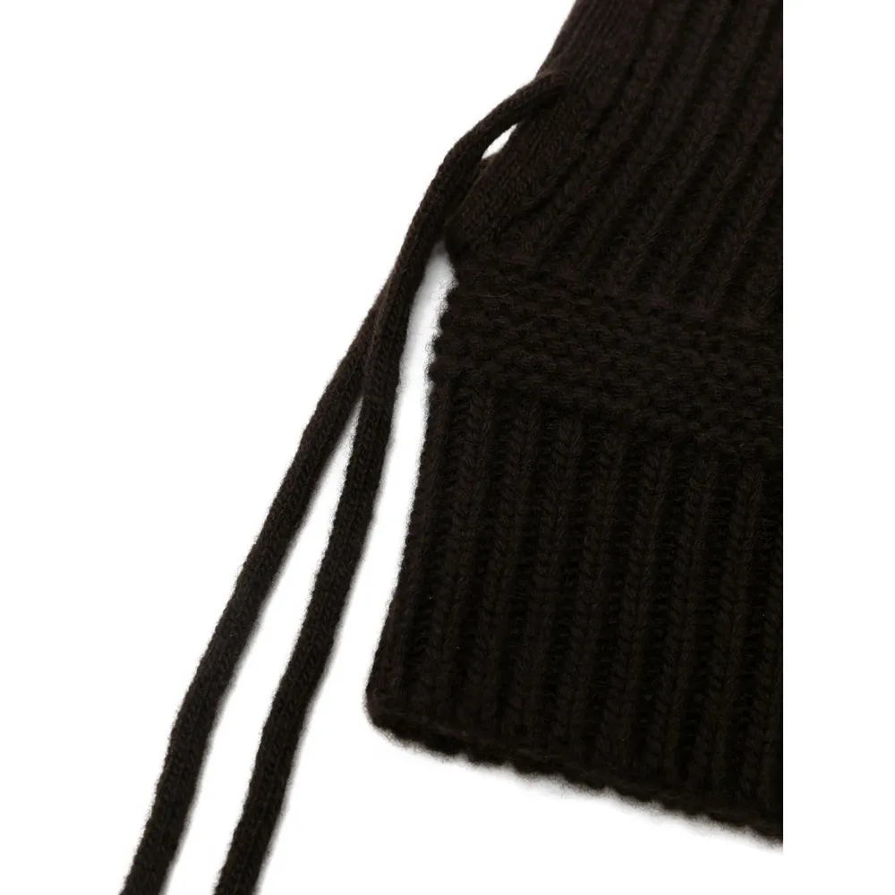 Wool And Cashmere Knit Hood