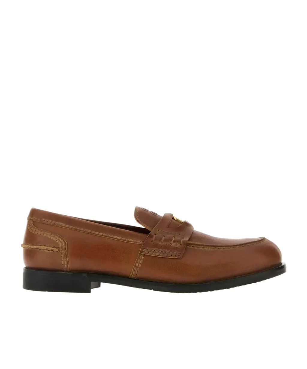 Embossed Loafers