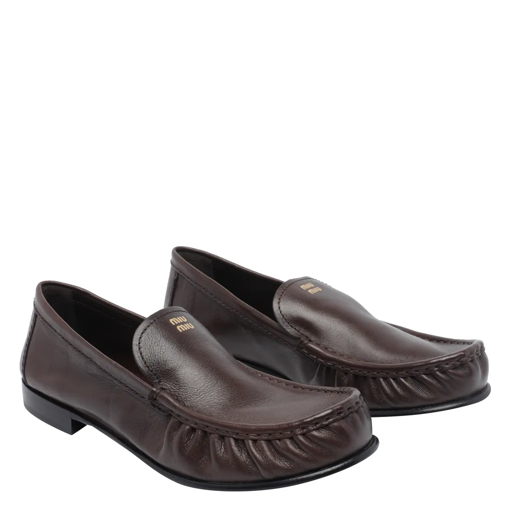 Logo-Embossed Loafers