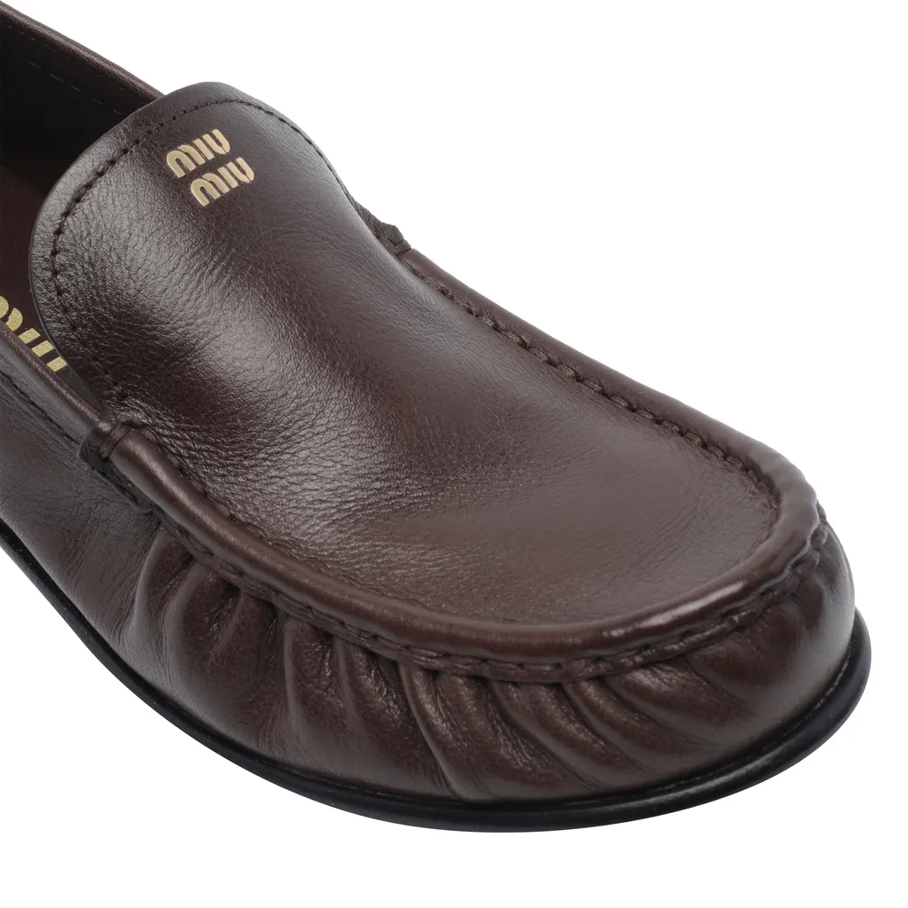 Logo-Embossed Loafers