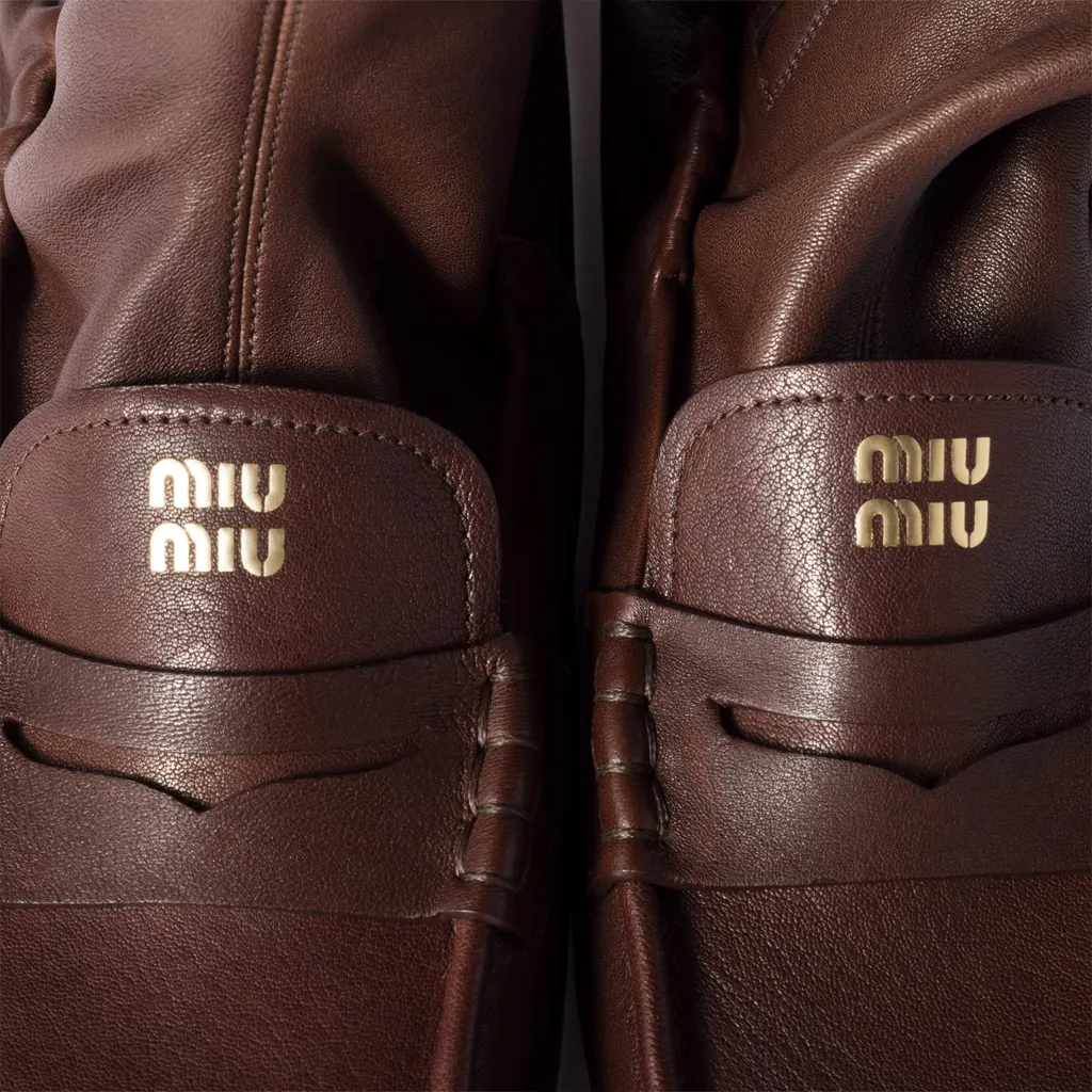 Ruches Nappa Leather Boots