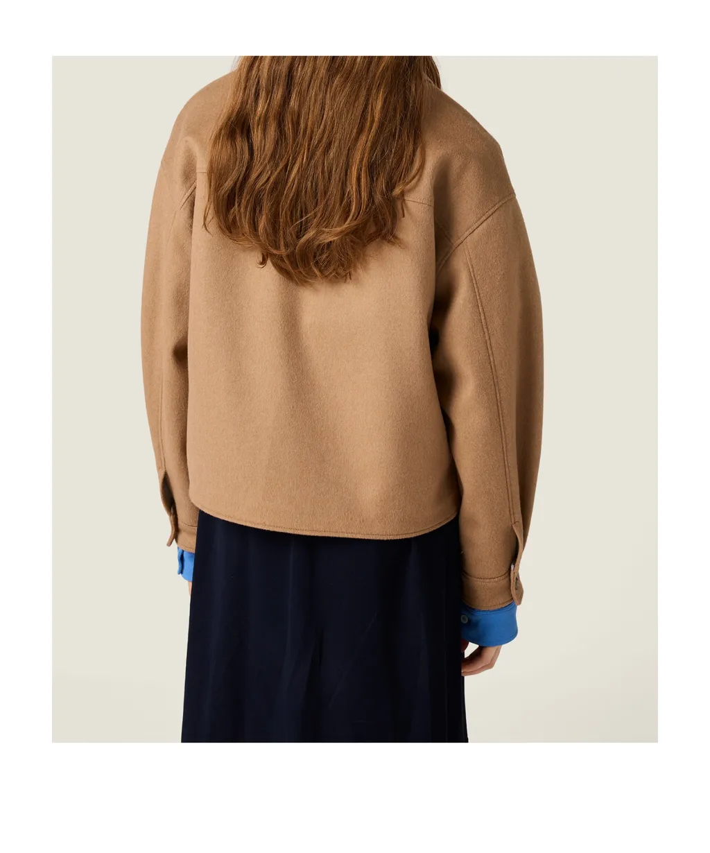 Bonded Camel Hair Blouson Jacket