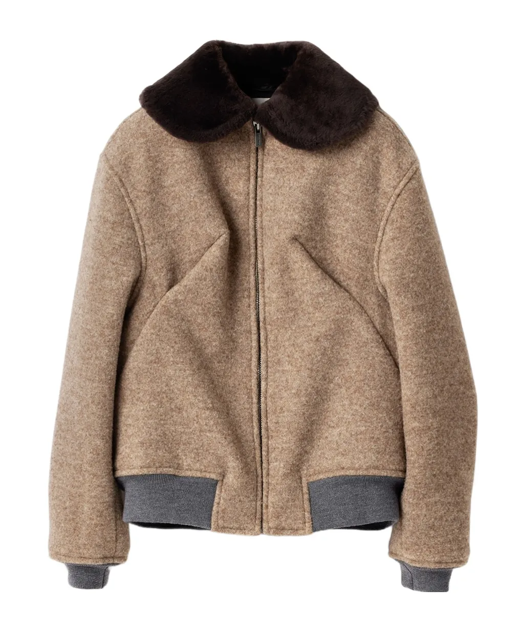 Logo-Detailed Zipped Jacket