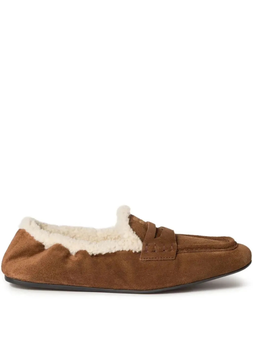 Logo-Detail Suede Loafers