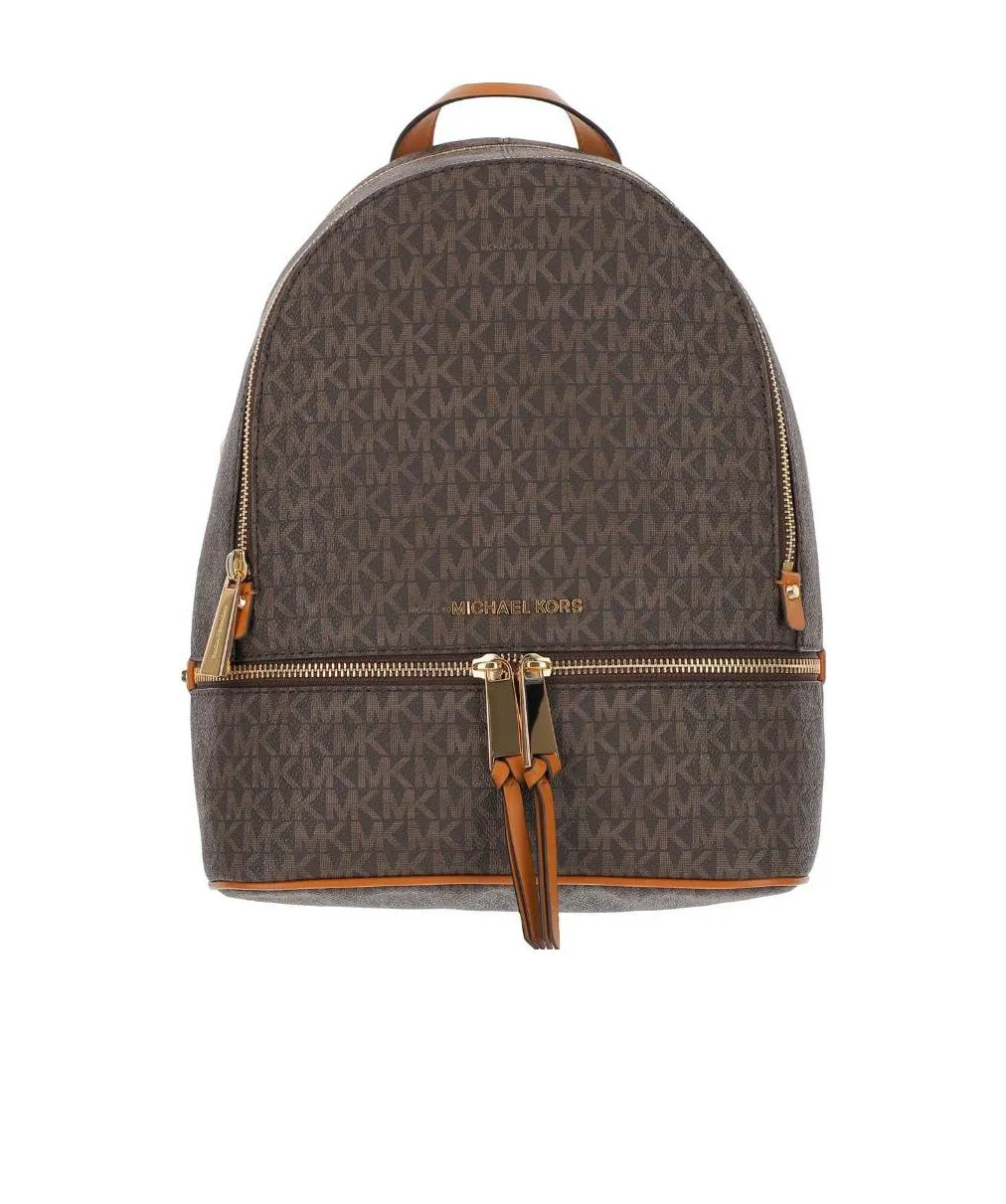 Rhea Monogrammed Medium Logo Backpack