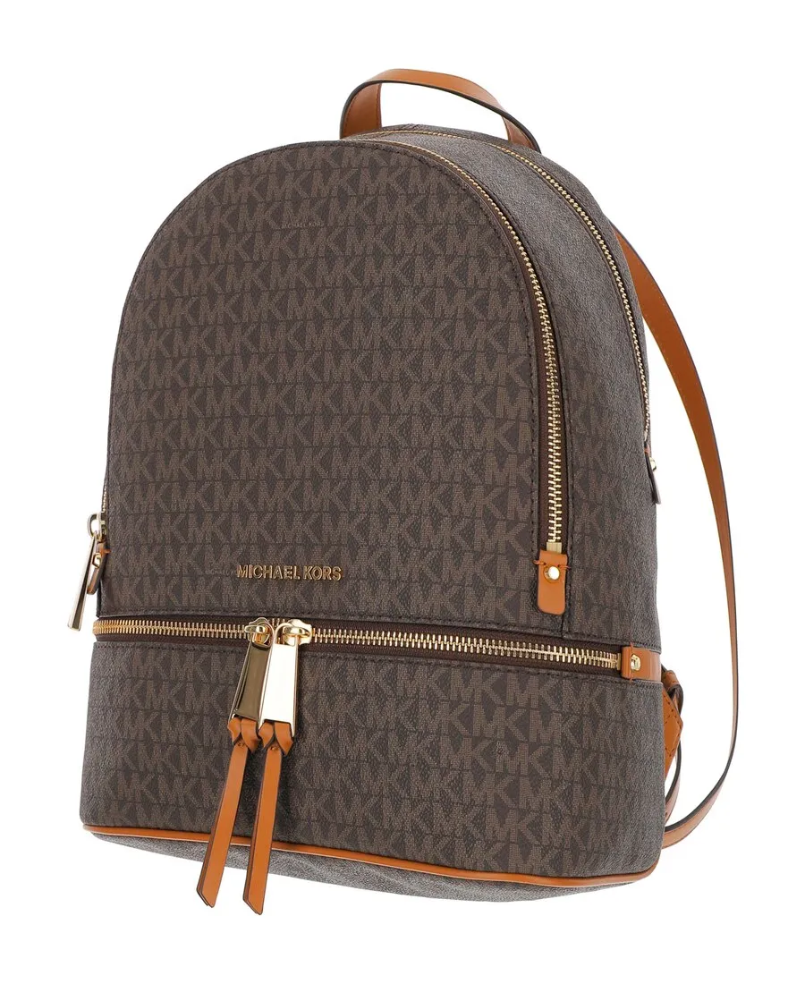 Rhea Monogrammed Medium Logo Backpack
