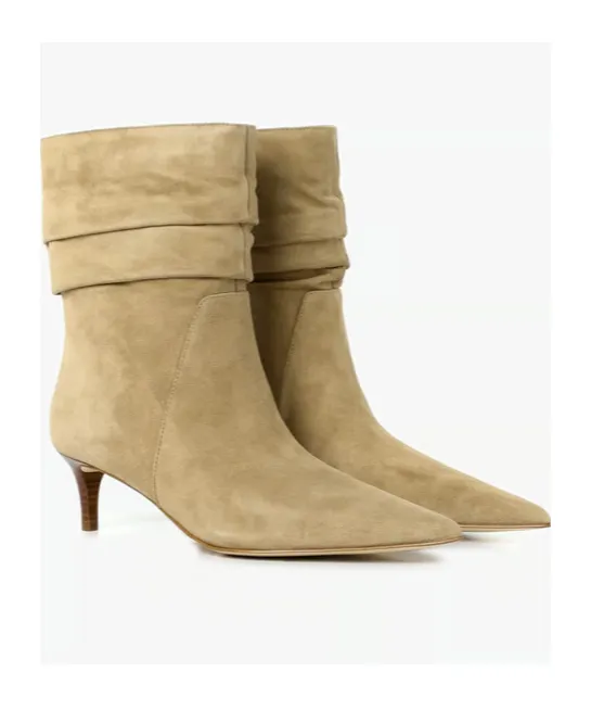 50Mm Ruched Pointed-Toe Boots
