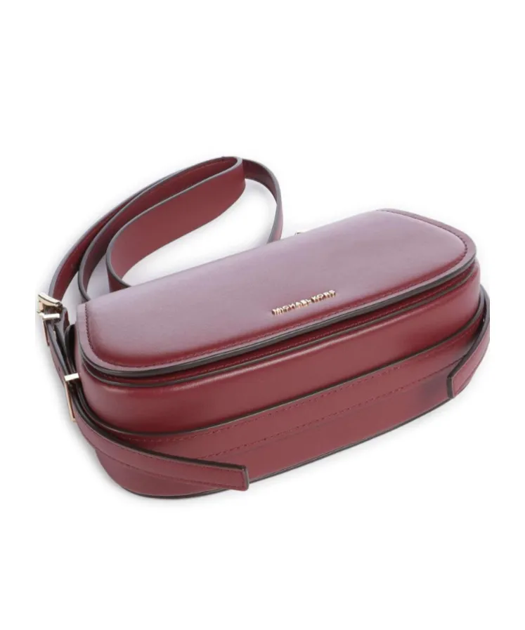 Lydia Curved Leather Cross Body Bag