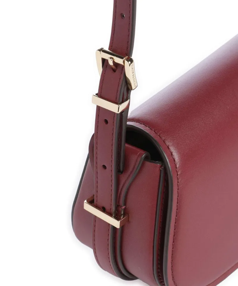 Lydia Curved Leather Cross Body Bag