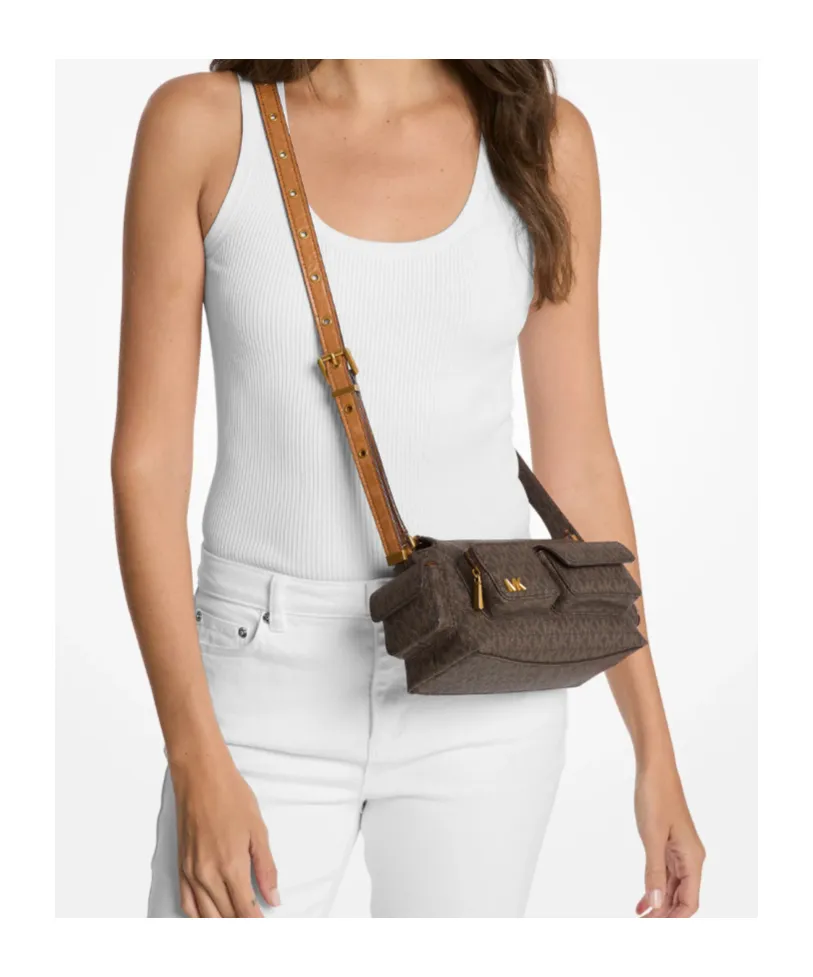 Dakota Logo-Print Crossbody Bag