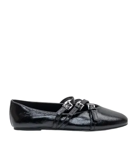 Buckle Detailed Slip-On Flat Shoes
