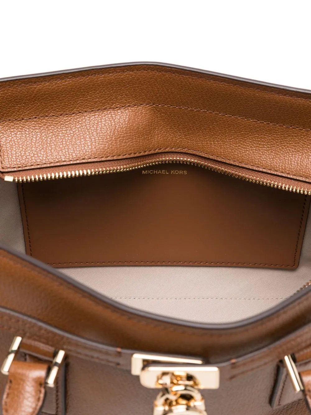 Top-Handle Leather Shoulder Bag