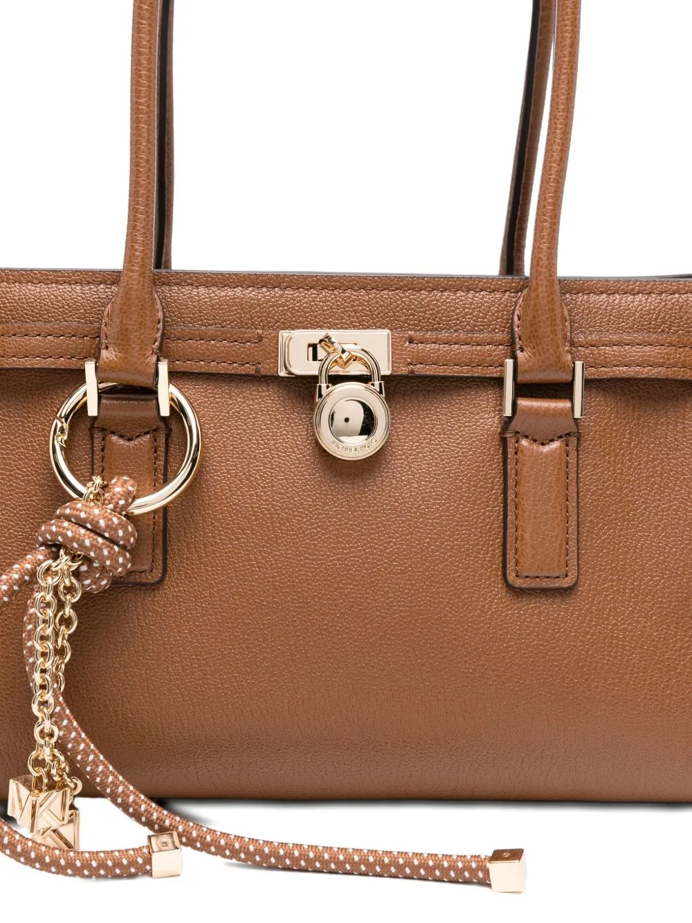 Top-Handle Leather Shoulder Bag