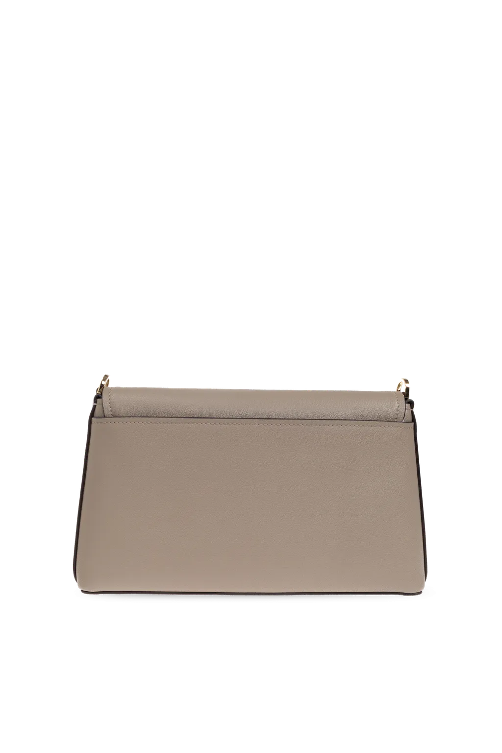 Fold-Over Leather Shoulder Bag