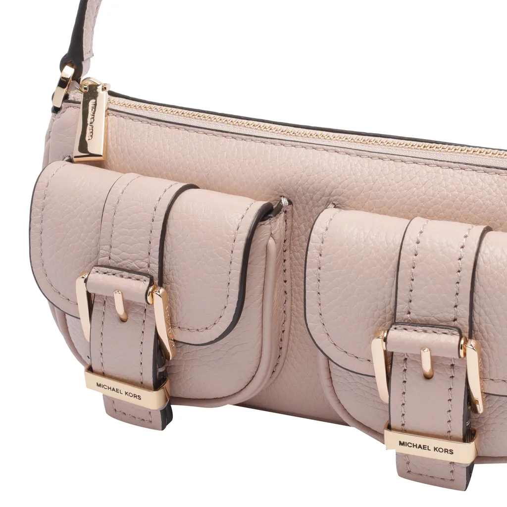 Zoe Small Pebbled Pochette Bag