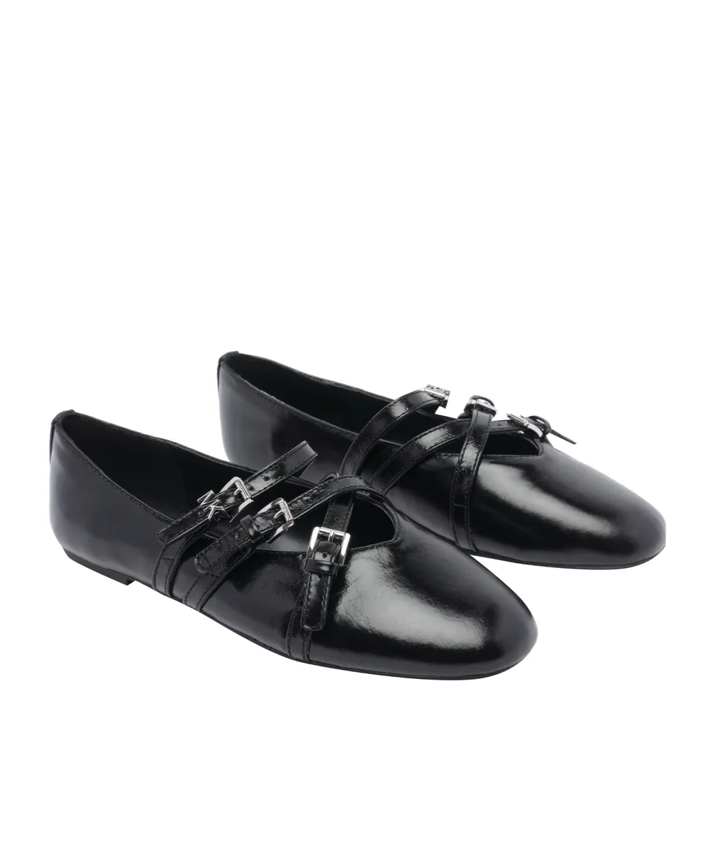 Indy Flex Buckled Ballet Flats