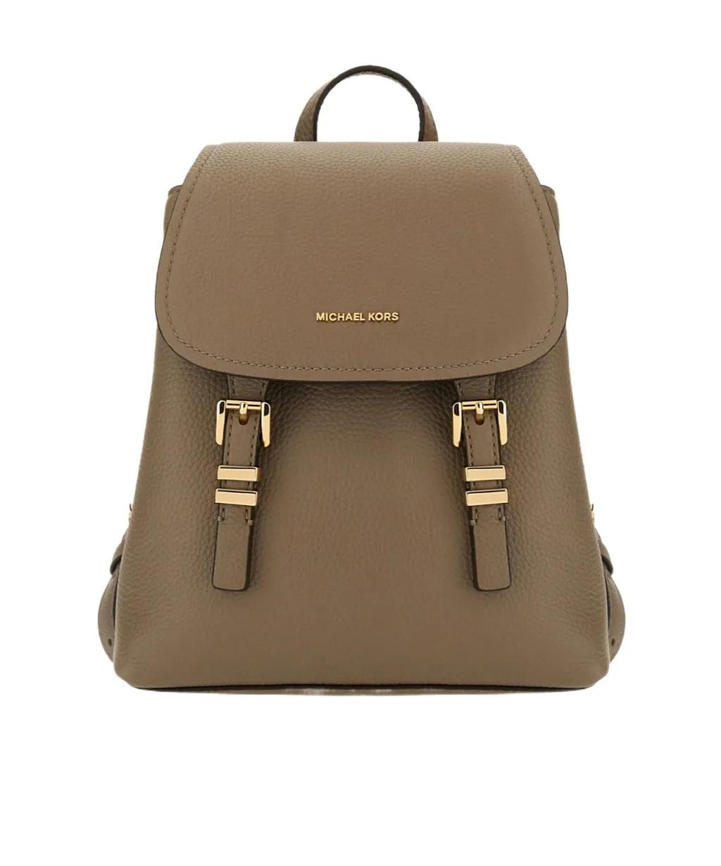 Grained-Leather Backpack