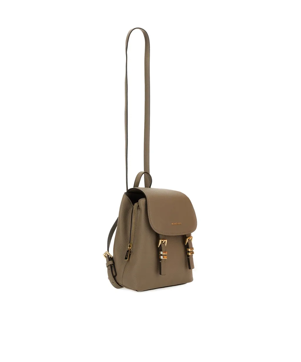 Grained-Leather Backpack