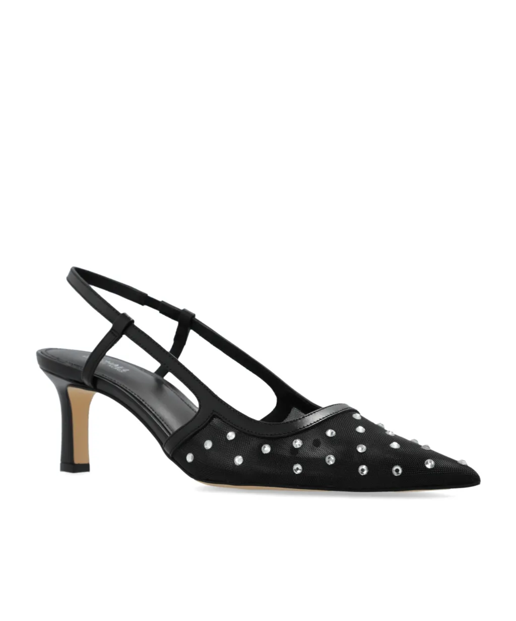 Alora Embellished Mesh Slingback Pumps