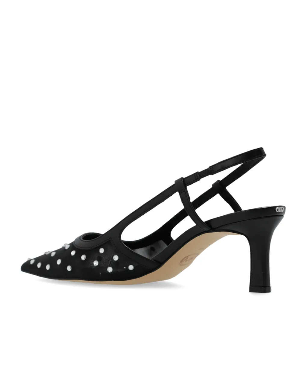 Alora Embellished Mesh Slingback Pumps