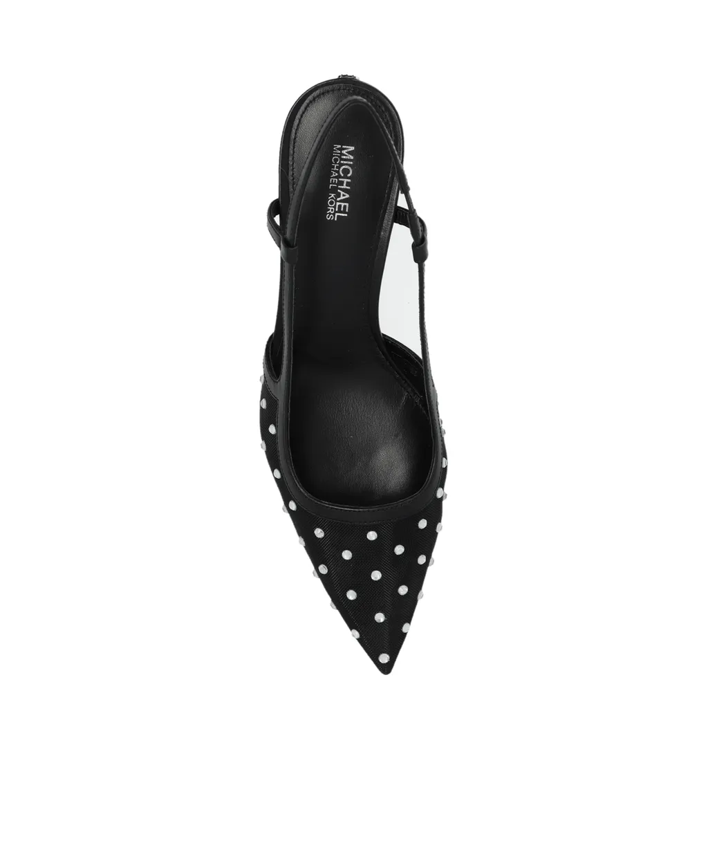 Alora Embellished Mesh Slingback Pumps