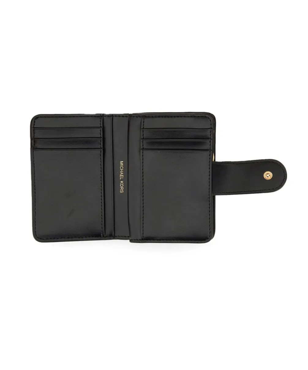 Logo Plaque Leather Purse