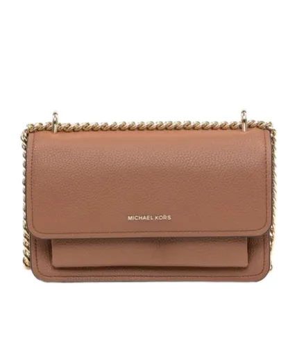 Claire Logo Plaque Shoulder Bag