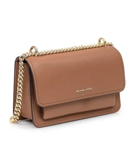 Claire Logo Plaque Shoulder Bag