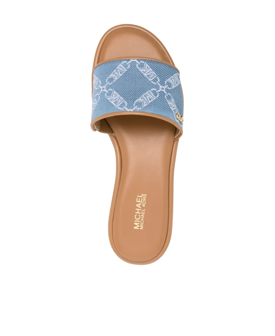 Monogram Jacquard Open Toe Slides