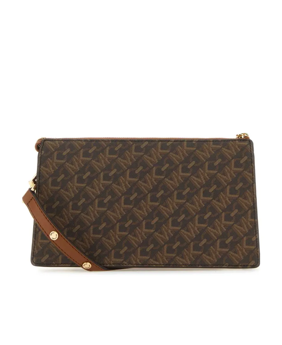 Monogrammed Leather Crossbody Bag
