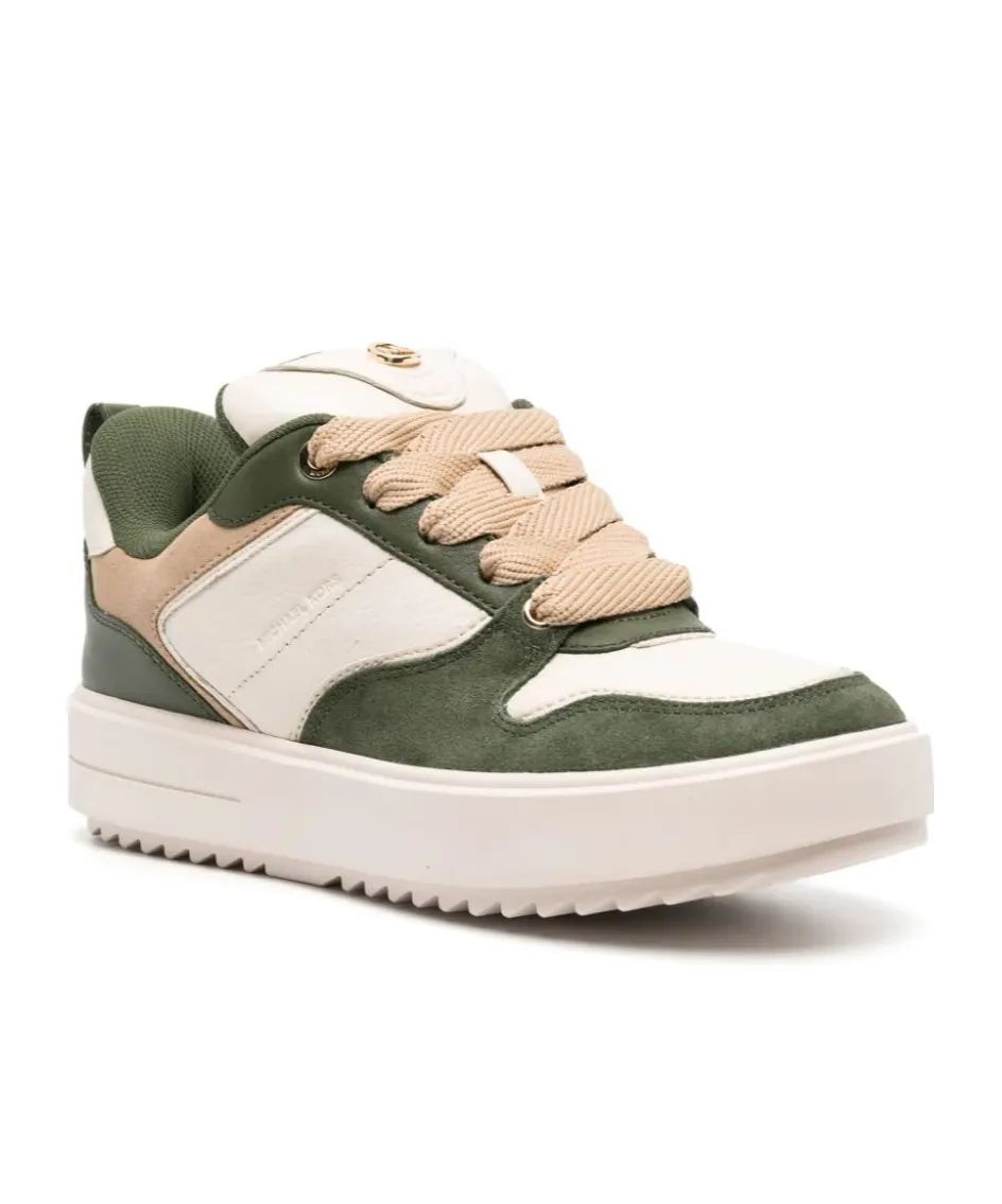Rumi Round Toe Panelled Sneakers