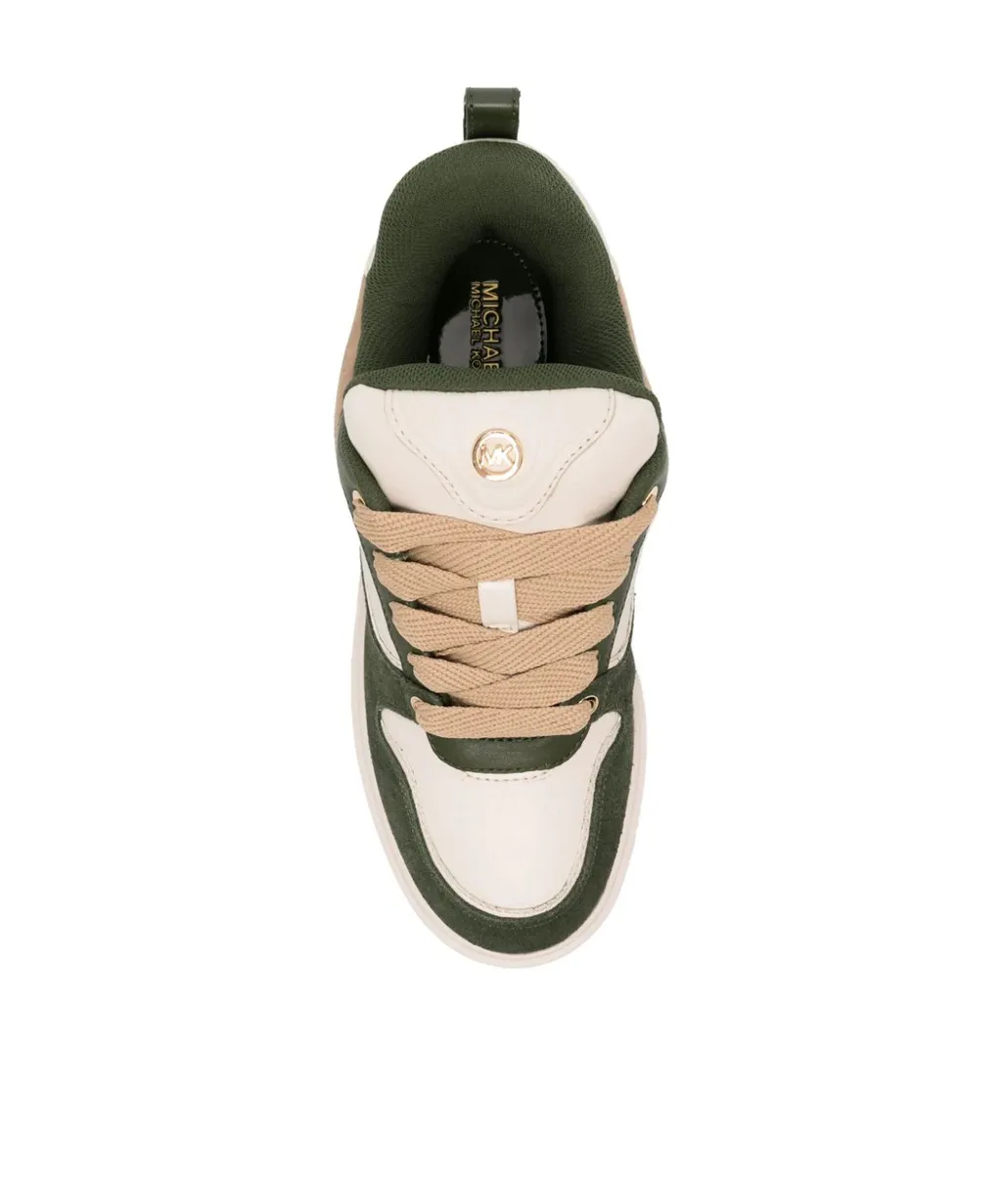 Rumi Round Toe Panelled Sneakers