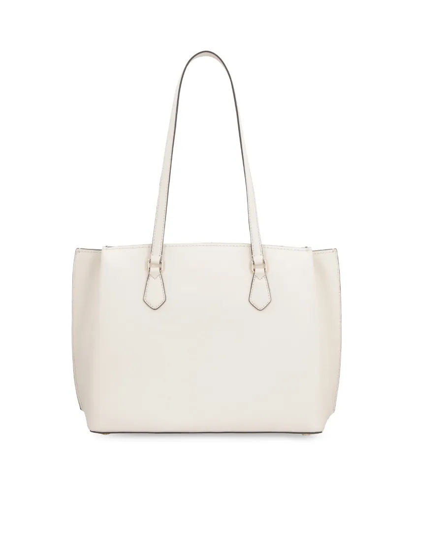 Logo Plaque Top Handle Bag