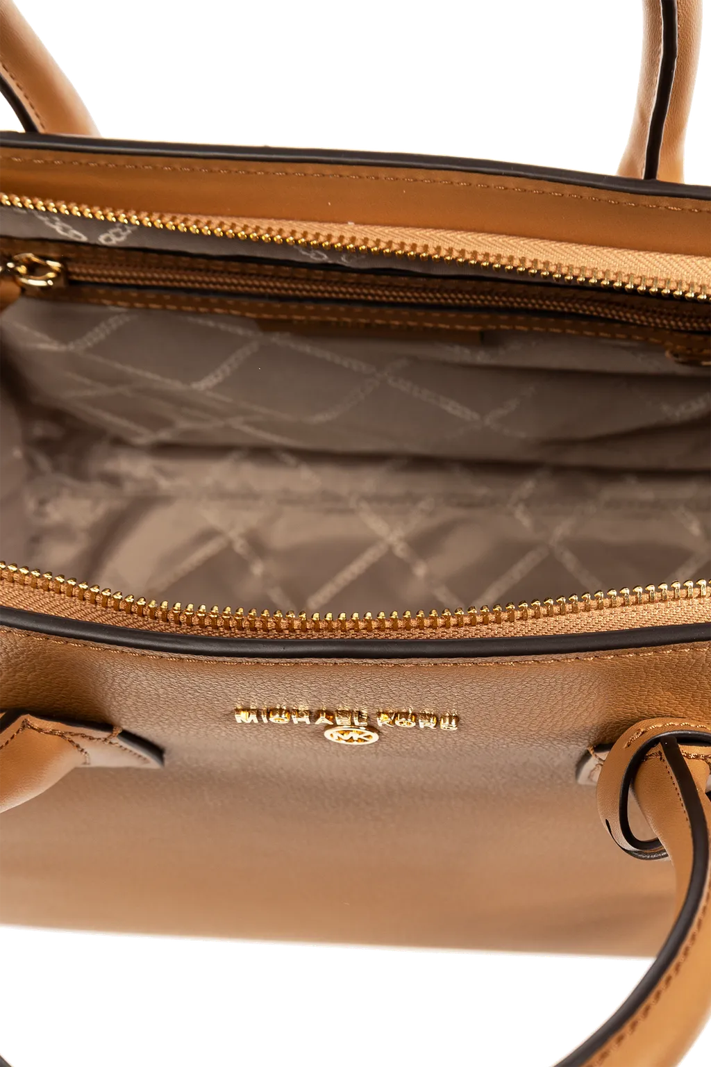 Avril Large Logo-Lettering Leather Tote Bag
