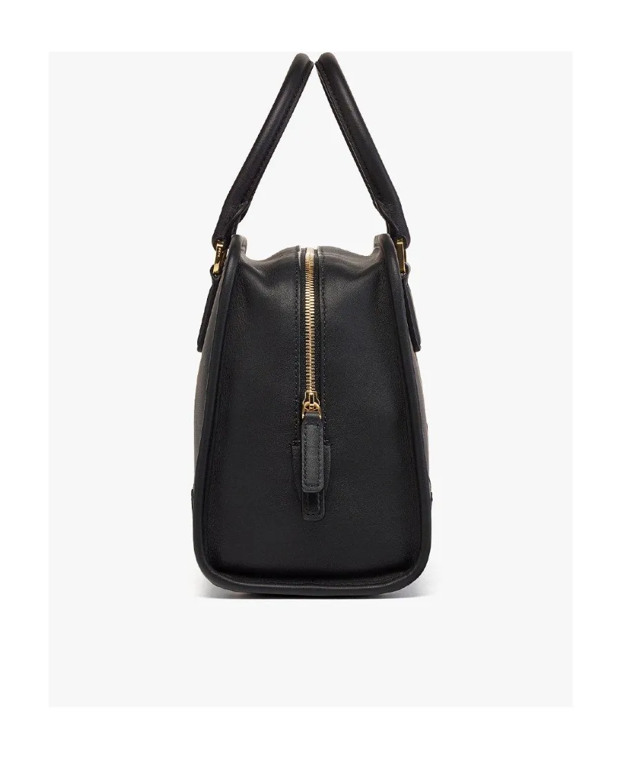 Medium Logo Embossed Aren Boston Bag