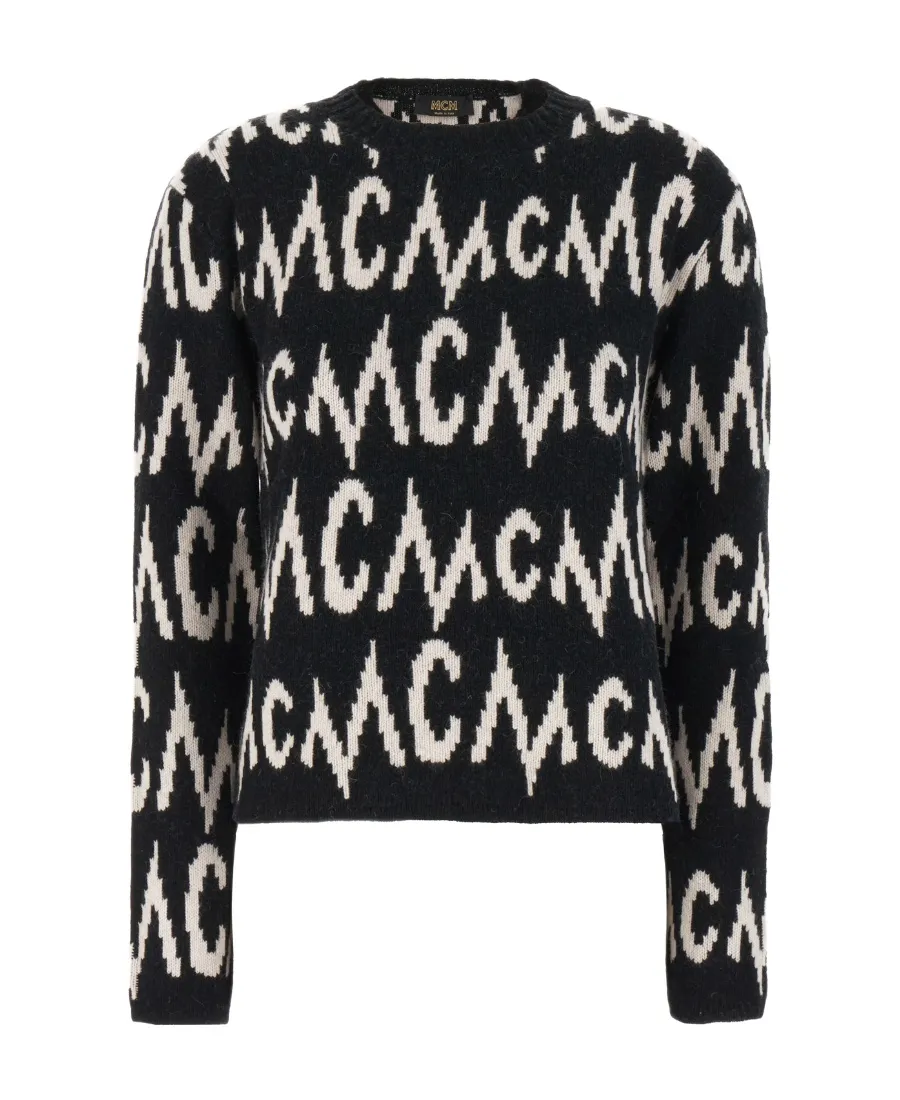 Logo Intarsia Crewneck Jumper
