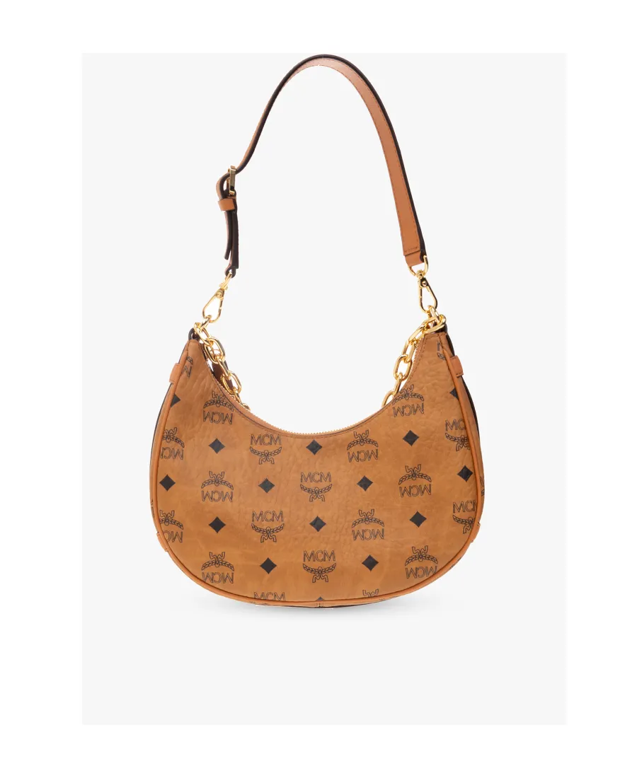 Aren Crescent Zipped Small Shoulder Bag