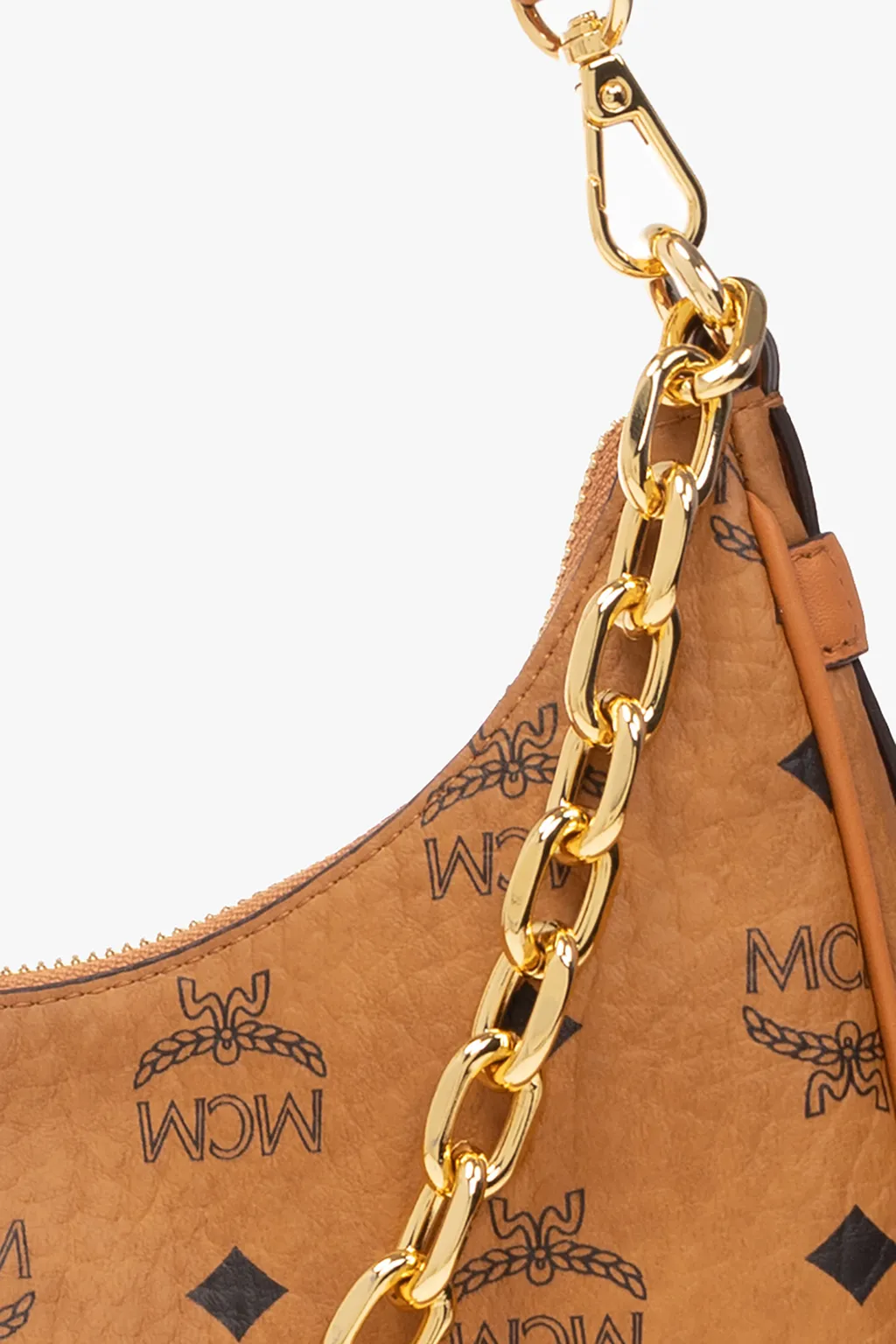Aren Crescent Zipped Small Shoulder Bag