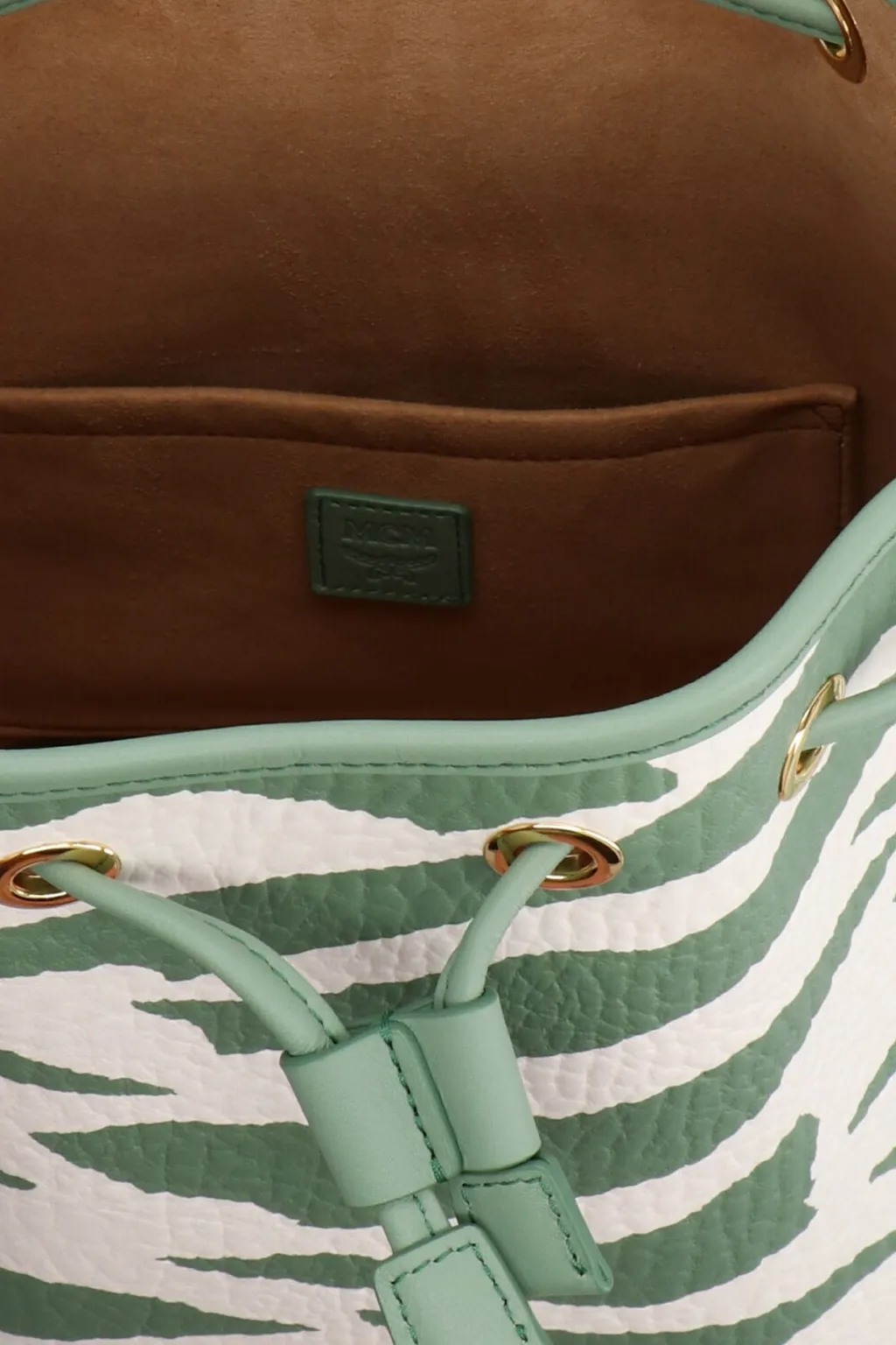 Dessau Zebra Printed Medium Bucket Bag