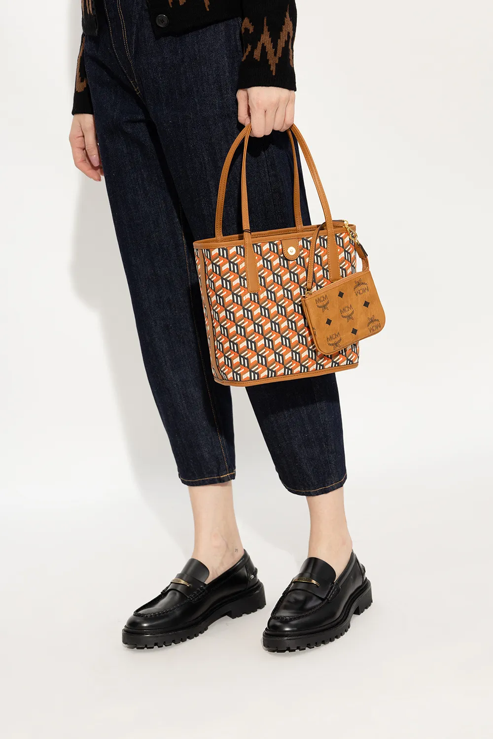 Liz Reversible Mini Top Handle Bag