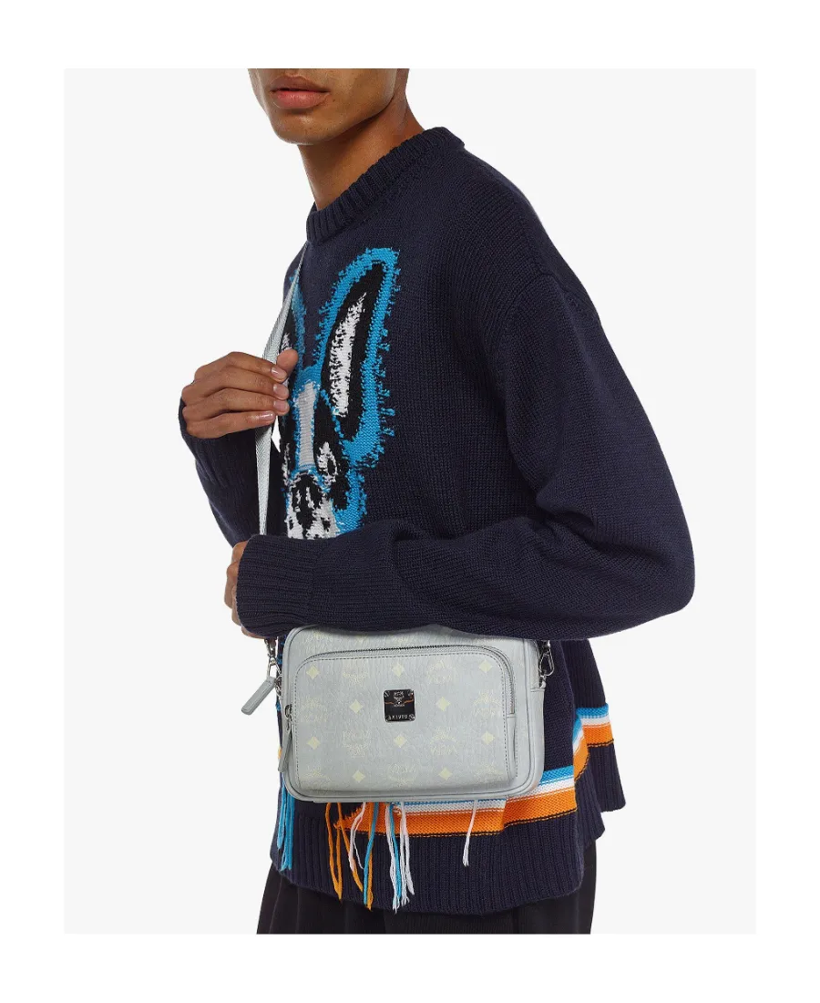 Logo Zipper Shoulder Bag
