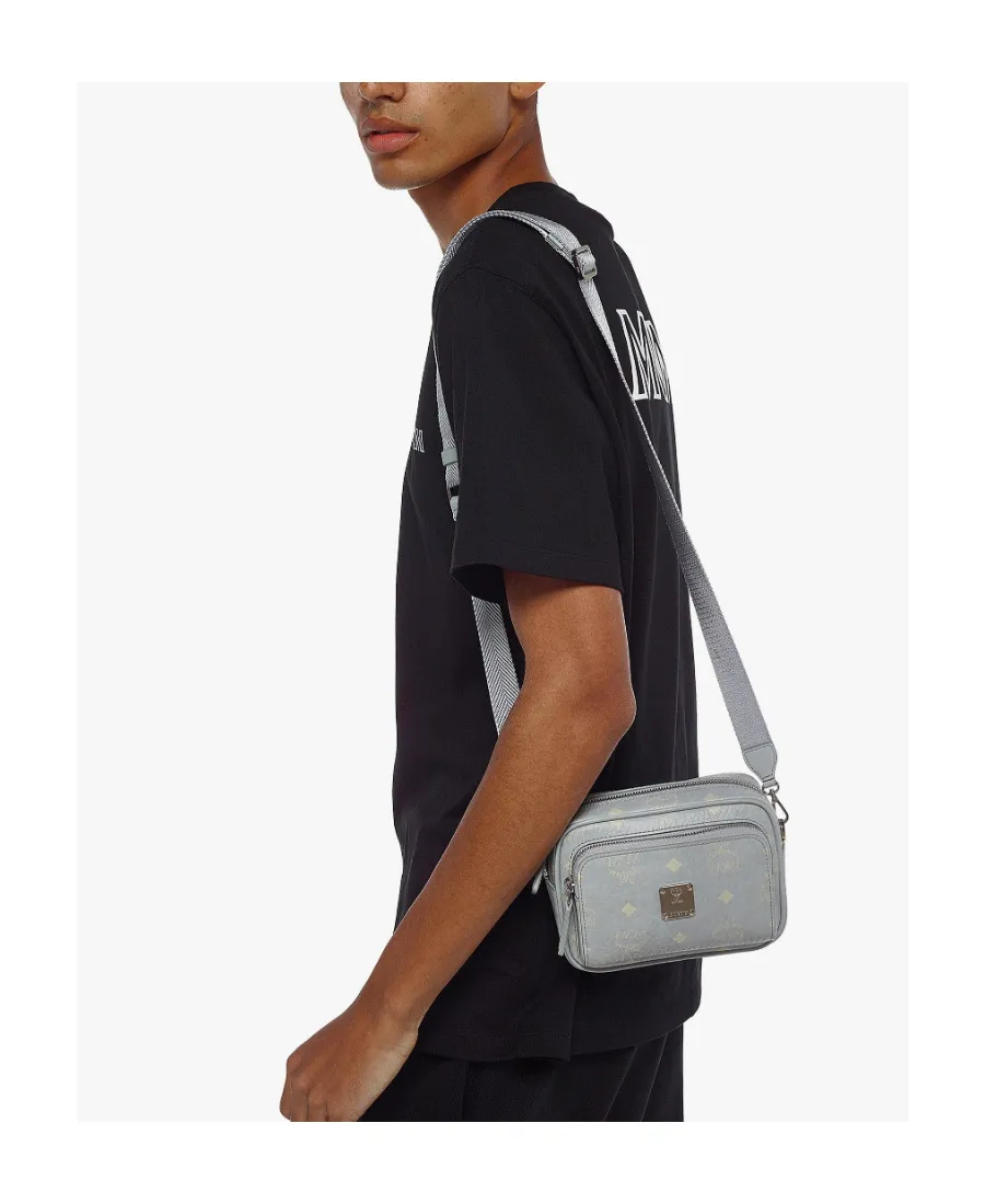 Logo Zipper Shoulder Bag