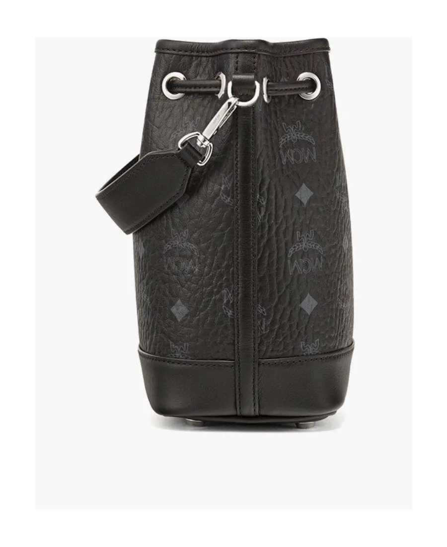 Allover Dessau Monogram Print Drawstring Mini Bucket Bag