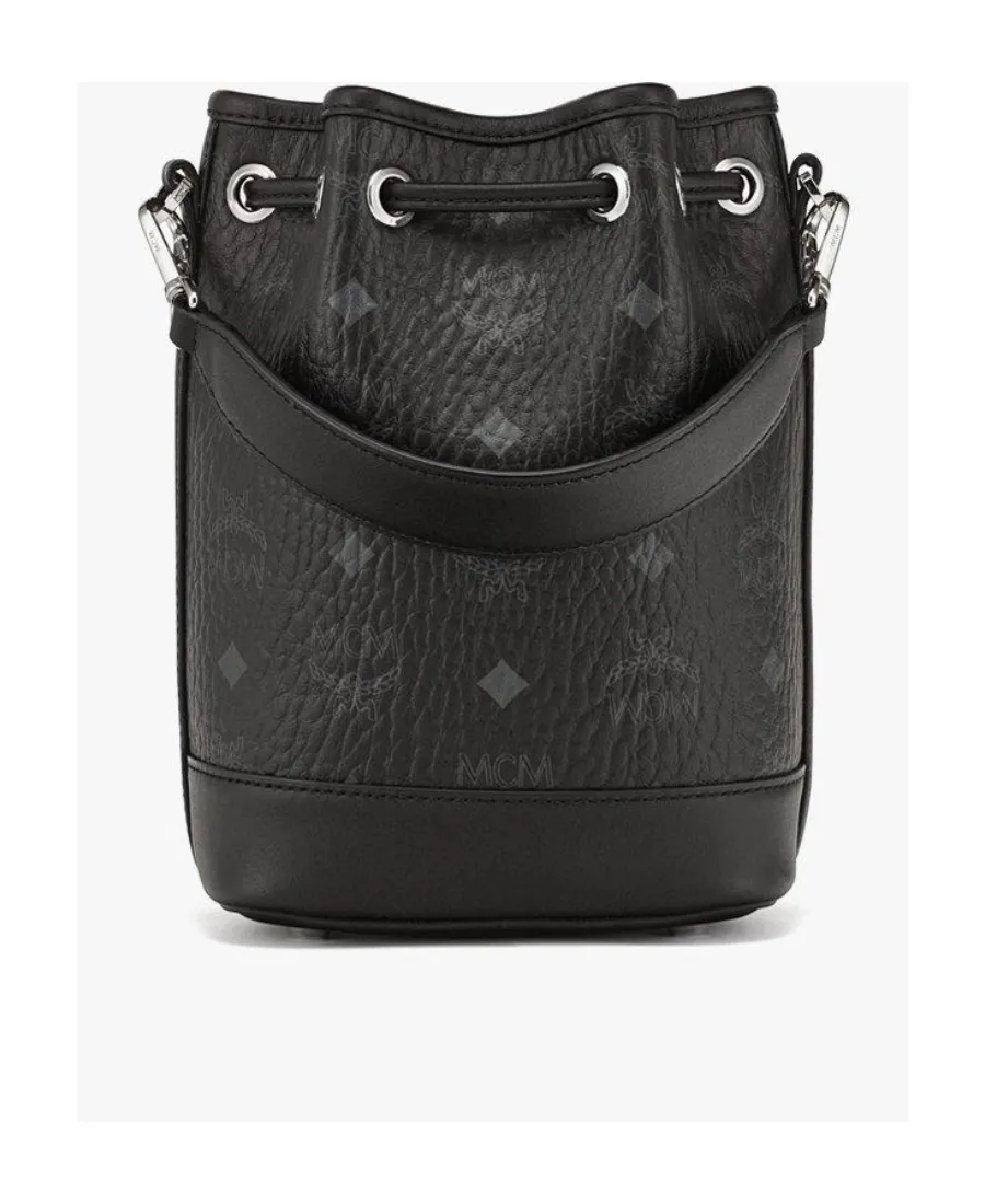 Allover Dessau Monogram Print Drawstring Mini Bucket Bag