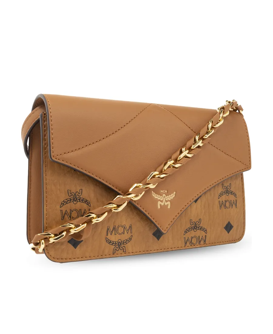 Diamond Visetos Foldover Top Mini Shoulder Bag