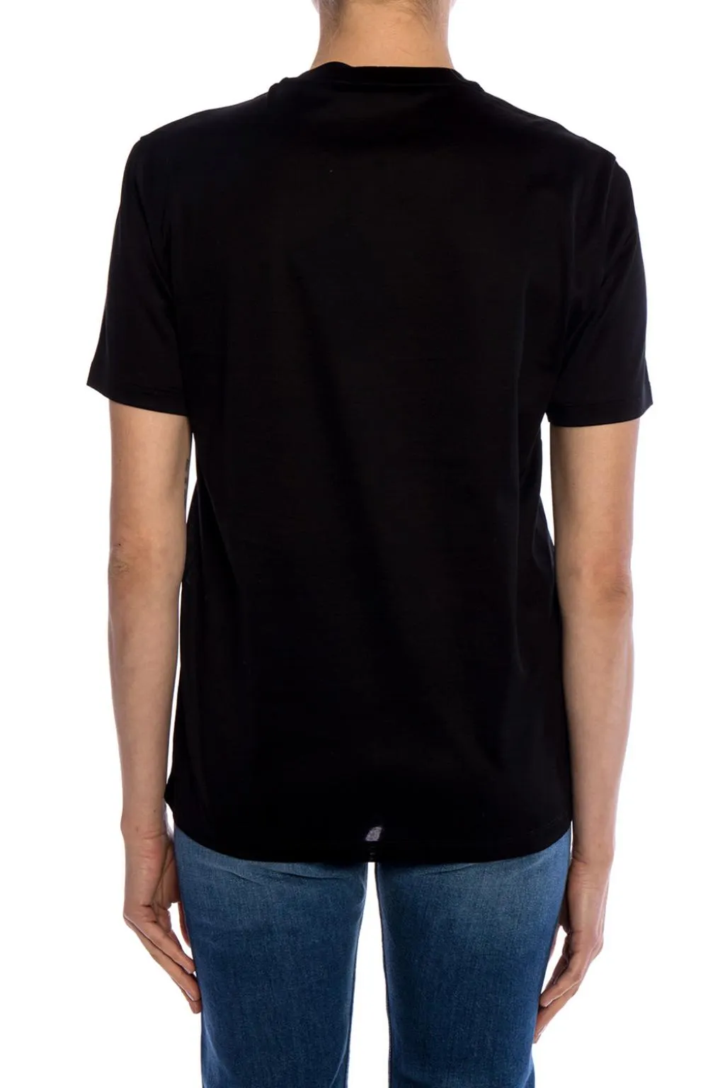 Logo Printed Round Collar T-Shirt